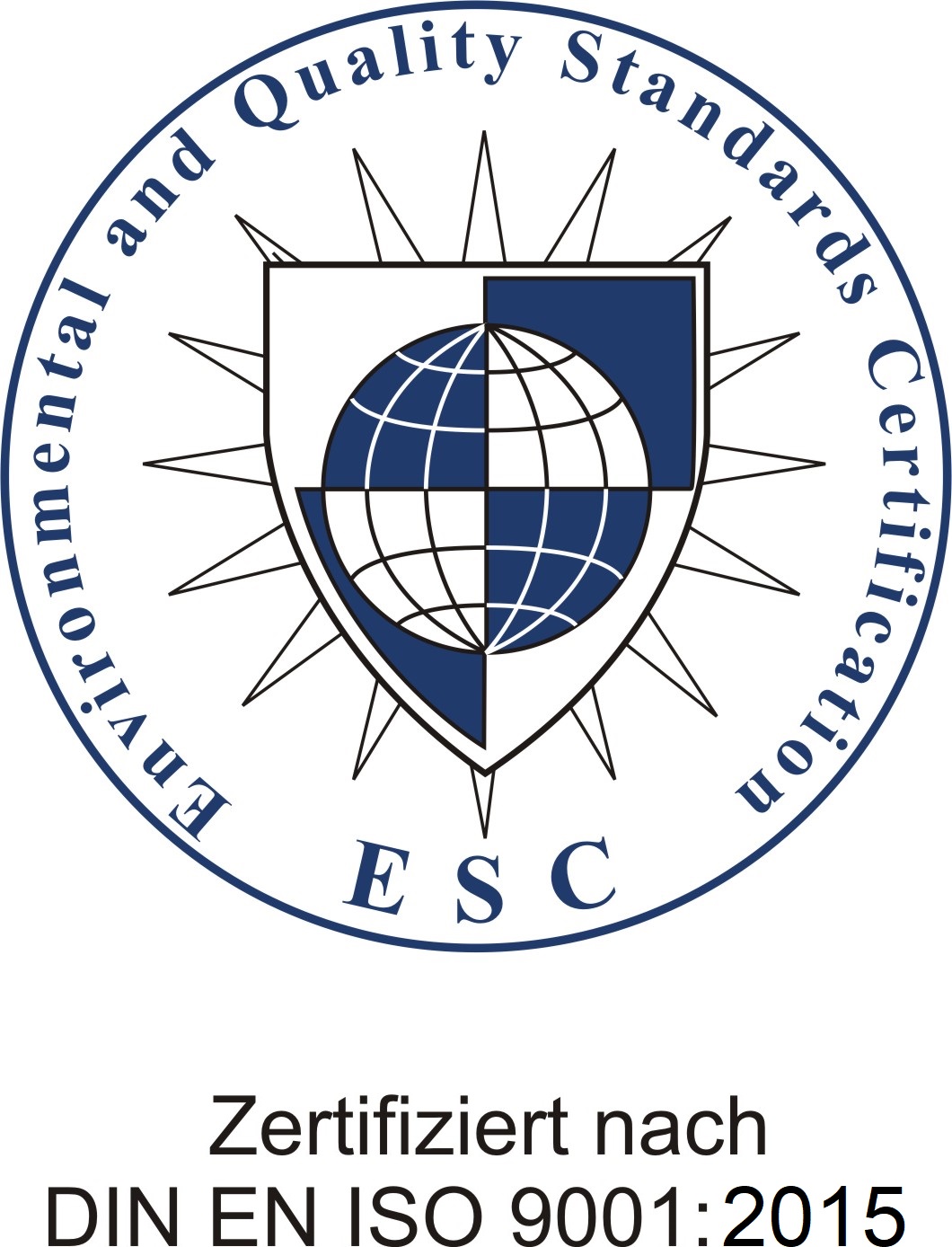 Auf den Bild ist ein zertifiziertes Siegel der ESC zu sehen.